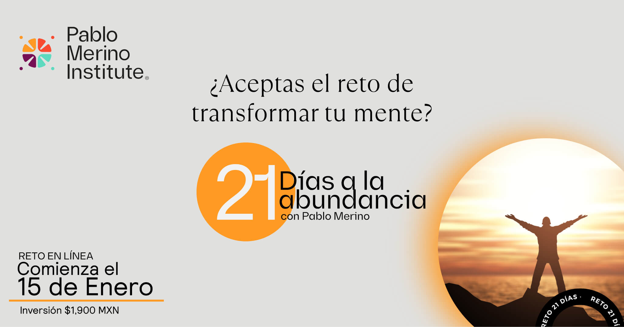 Flyer del reto 21 días